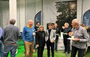 Joëlle Ceccaldi Raynaud, maire de Puteaux // Annie Roudaut (présidente de la ligue départementale des Hts de seine et Michel Olivier (président de Neuilly golf) !