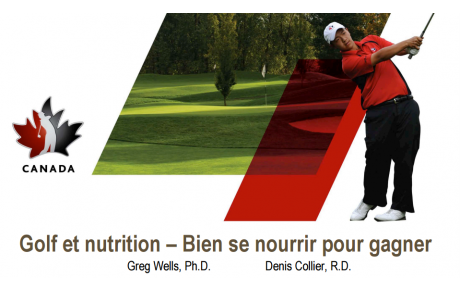 DIÉTÉTIQUE DANS LE GOLF